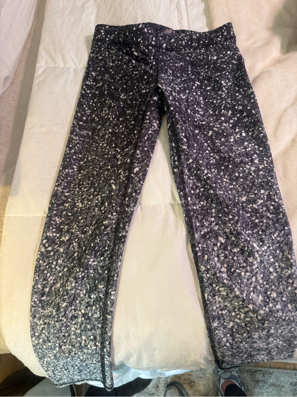Zara Terez Black & White Speckled Leggings